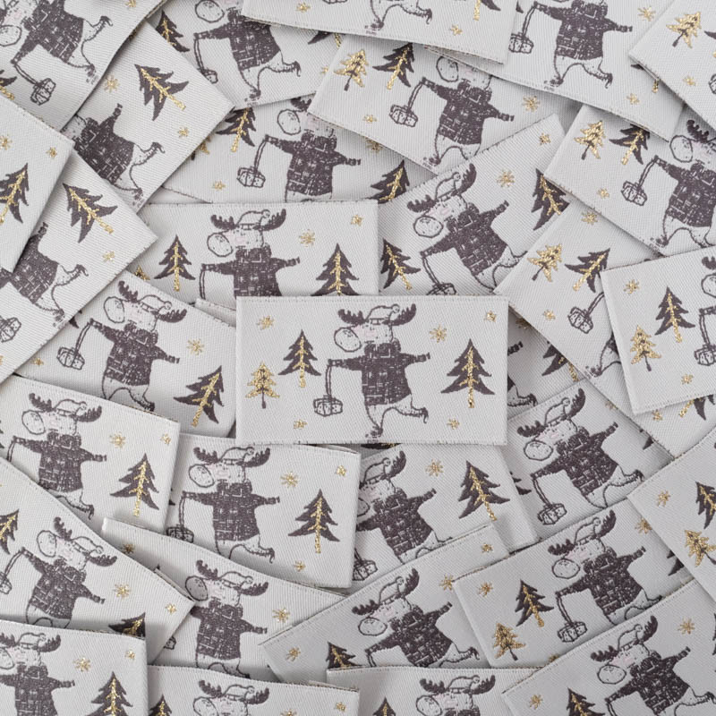 Etiquette à Coudre Rennes de Noël - Maison Klem